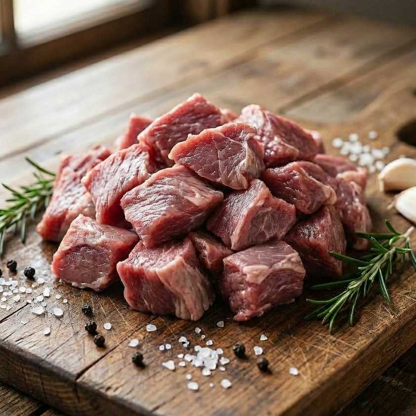 Mutton Steak Cut Cubes